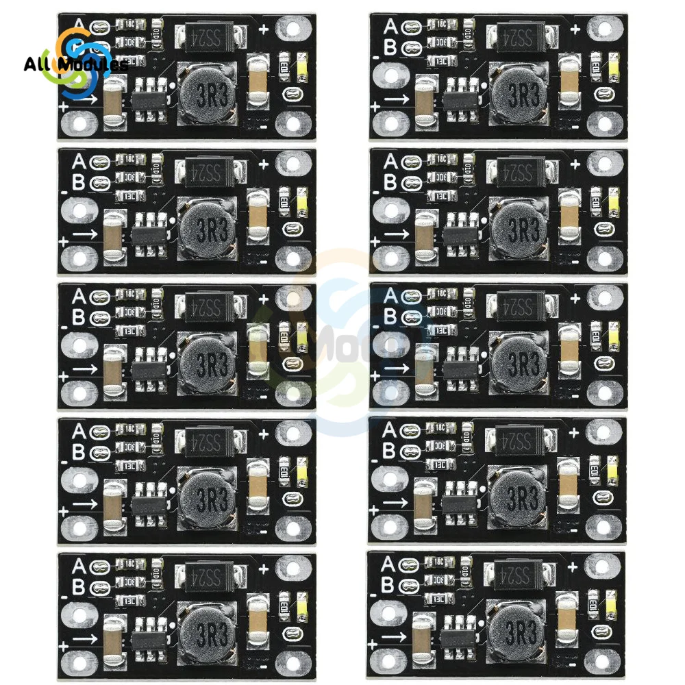 10PCS 1.5A Multi-function Mini Boost Module Step Up Board 5V8V9V12V LED Indicator Diy Voltage Module 3.7V lithium battery boost