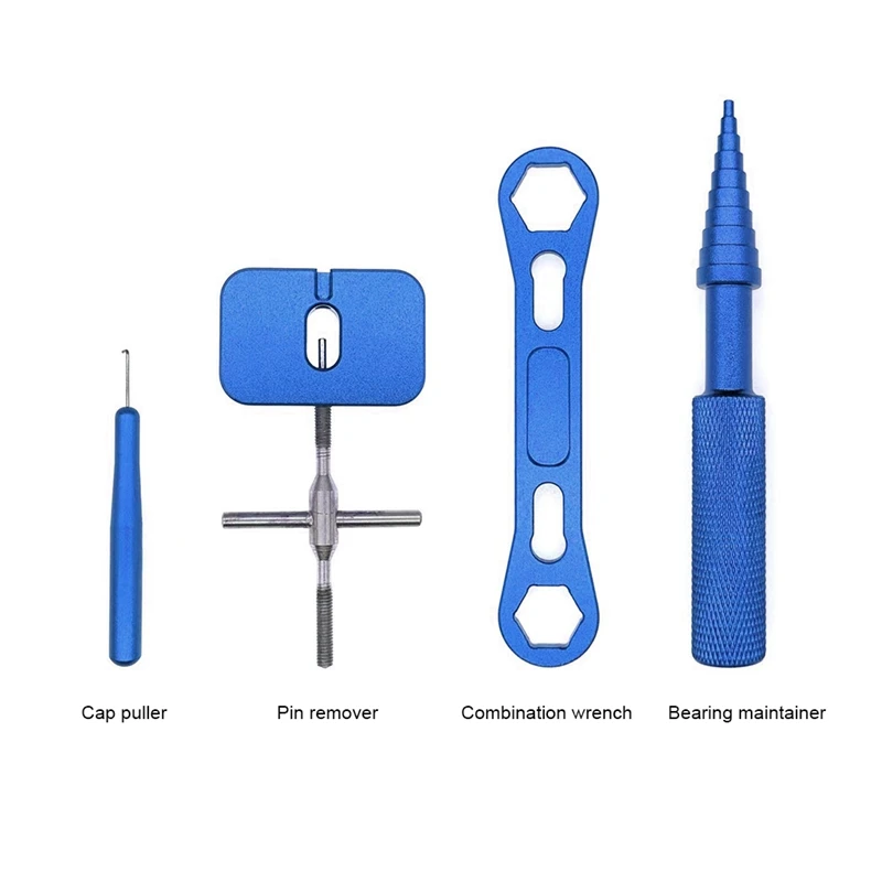 Reel Repair Tool Kit For Fishing Reel Maintenance Spool Disassembling Wrench Blue
