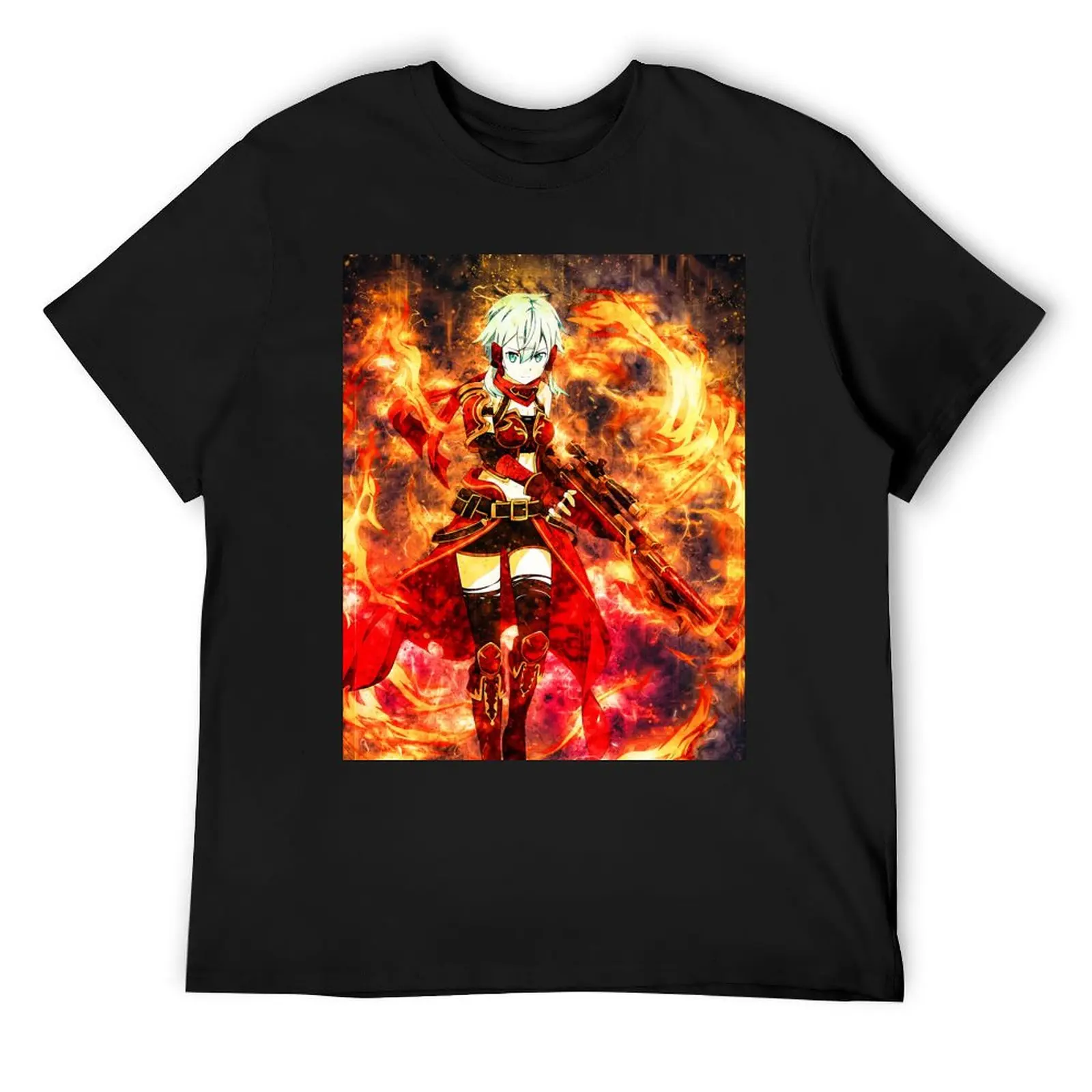 

Sinon Sword Art Online T-Shirt funny shirt cotton cute tops graphic t shirts croswit shirt man shirts men graphic