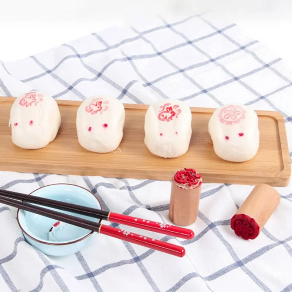 Manual Wood Traditional Chinese Pastry Tools Hand Pressure DIY Moon Cake Mold Dessert Seal Stamp Cookie Moulds Bakeware