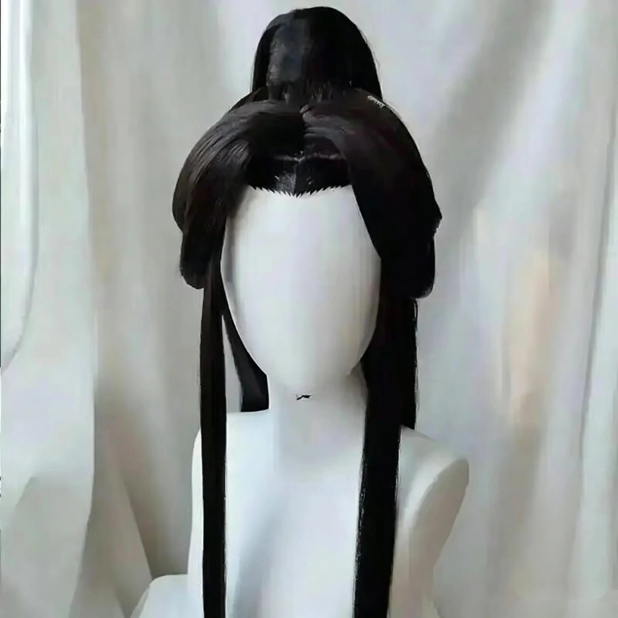 Styled Xie Lian Tai Zi Yue Shen Customized Cosplay Brown Wig Tian Guan Ci Fu Heaven Official’s Blessing Huacheng Cos TGCF Wig - view 6