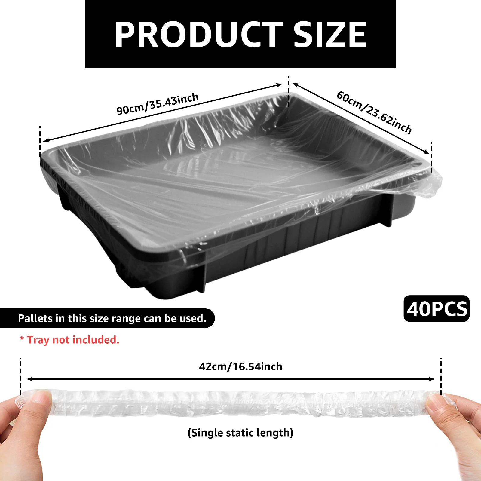 40Pcs Disposable PVC Paint Tray Liner Large Capacity Textured Surface For Painting Tool Supply Holder Plastic Coating Pan Paint