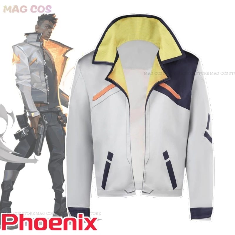 

Phoenix VALORANT Adult Men Fantasy Jacket Cosplay Cosplay Costume Coat Game Disguise Outfits Halloween Carnival Party Suit