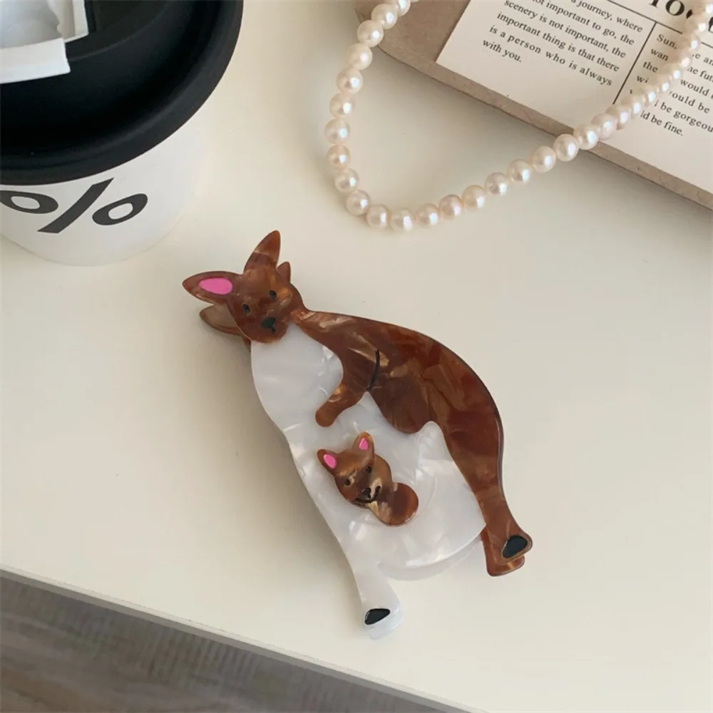 

Sweet Cartoon Acetate Hair Claw Creative Headwear Animal Hair Clip Woodpecker Hair Accessories Bird Shark Clip Daily