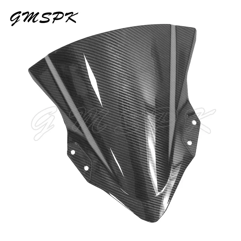 Apto para kawasaki ninja400 ninja 400 250 ex400 2018-2022 fibra de carbono olhar motocicleta pára-brisa defletor protetor pára-brisas