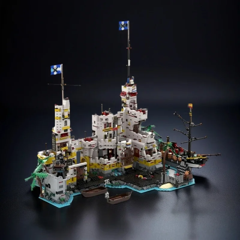

3757PCS MOC Medieval Castle Eldorado General Headquarters Fortress Model Building Blocks Assembly Building Blocks Gift Display