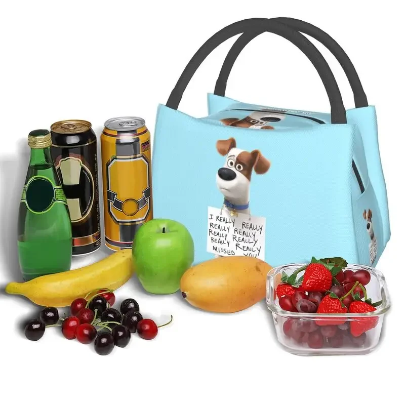 Custom Animated Film Jack Russell Terrier Lunch Bags Women Thermal Cooler Insulated Lunch Box per Picnic Camping Work Travel