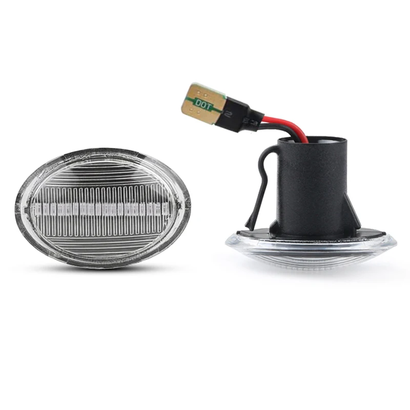 2Pcs LED Side Marker Light For Fiat 500 Ford KA Lancia Lybra Ypsilon Maserati Quattroporte Granturismo GranCabrio Alfa Romeo 4C
