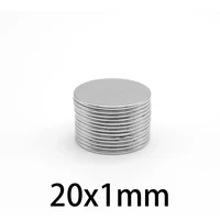 Imanes circulares pequeños de 20x1 mm 20x1 mm para refrigeradores domésticos, oficinas DIY 20x1 mm
