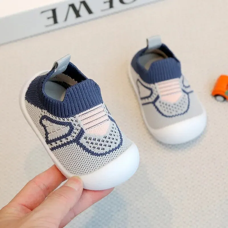 Baby Walking Shoes Soft Bottom Non-slip Baby Shoes Spring and Autumn A Stirrup 1-3 Years Old Children\'s Shoes and Socks