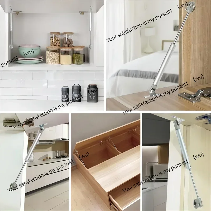 2PCS Copper Force Gas Spring Cabinet Hinge 3-20kg Gas Struts Door Lift Support Rod Hydraulic Kitchen Cupboard Door Shocks Buffer