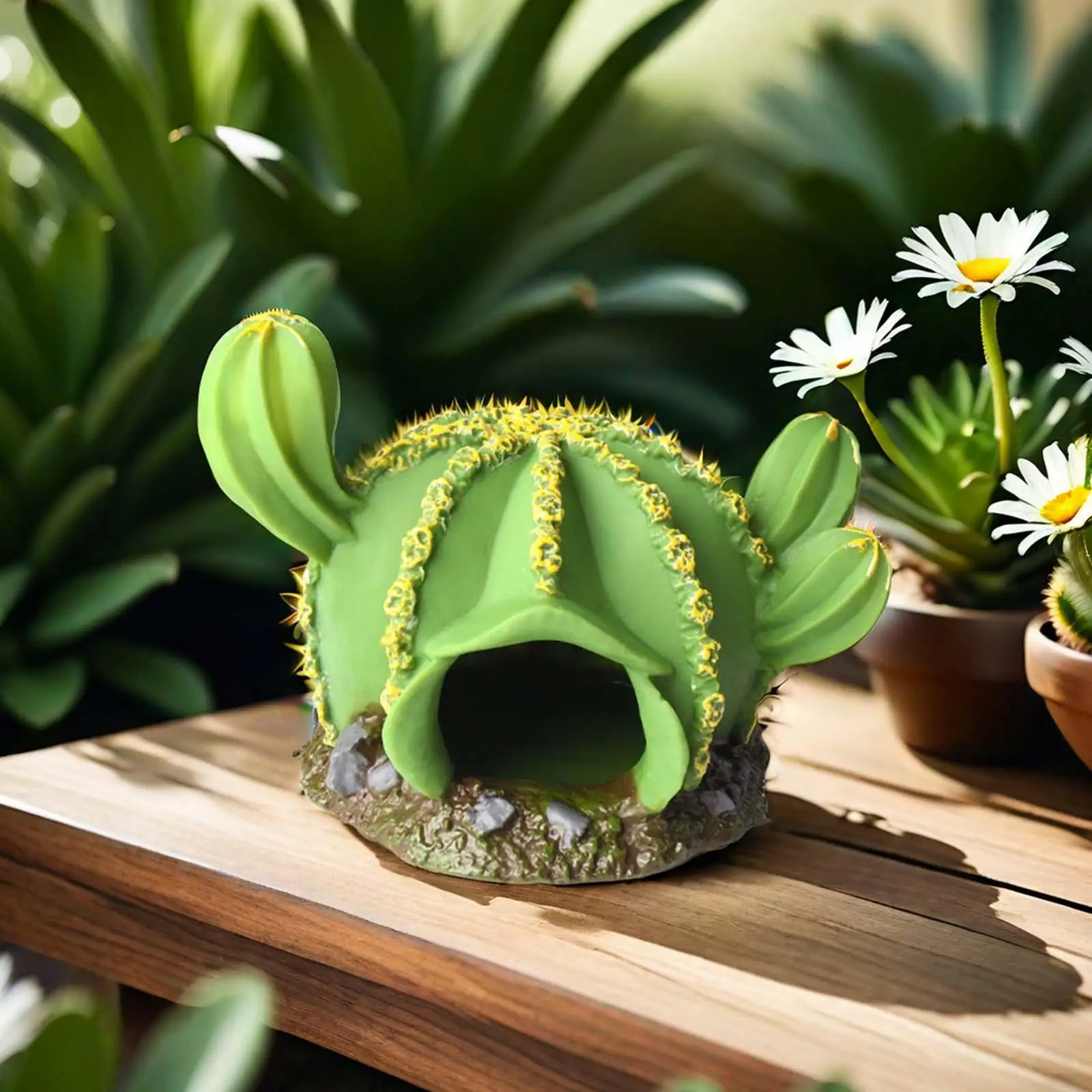 

Cactus Tree House Toy Party Favors Cognitive Toy Decor Ornament Plant Figurine