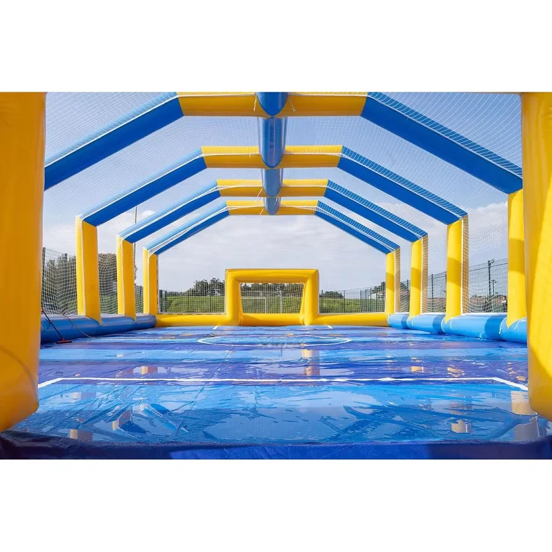 子供と大人のためのインフレータブルフットボールコート、インフレータブルサッカーピッチ、屋外スポーツフィールド