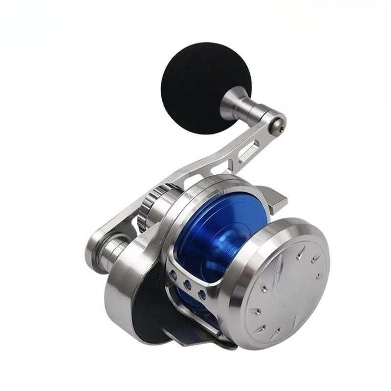 Slow rolling iron plate wheel offshore boat fishing drum wheel release sea fishing deep sea towing fishing line wheel