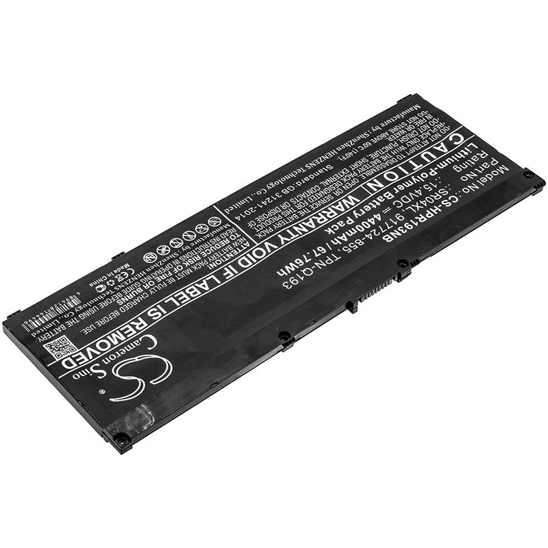 100% NEW 15.4V 4400mAh Notebook, Laptop Battery SR04XL 917724-855 TPN-Q193 TPN-C134 for HP Omen 15-ce002ng, Pavilion 15-CE015DX