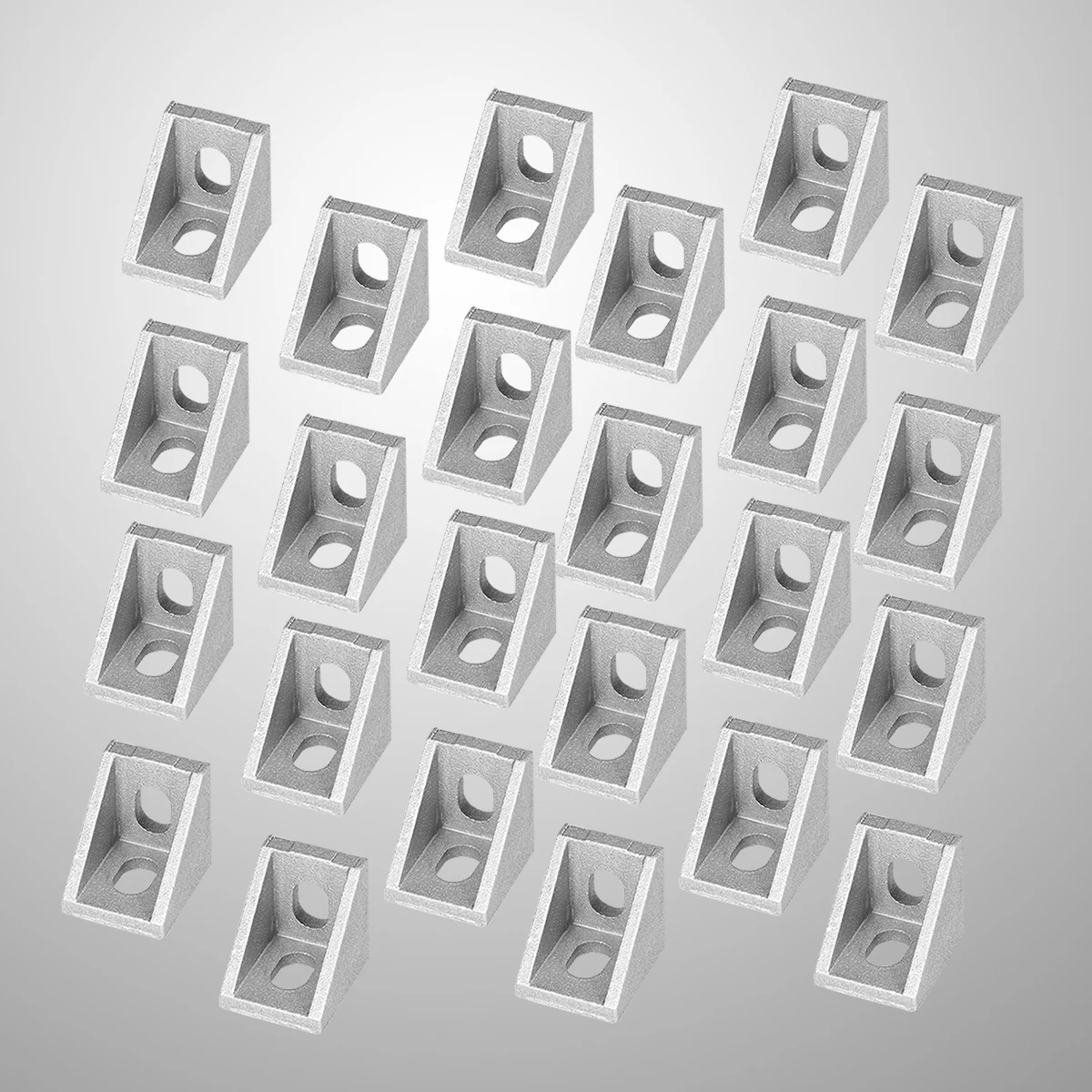 

50 Pcs Angle Brackets 20mm Aluminum Extrusion Joints High Strength CNC Routers 3D Printers Robotics Projects Corner