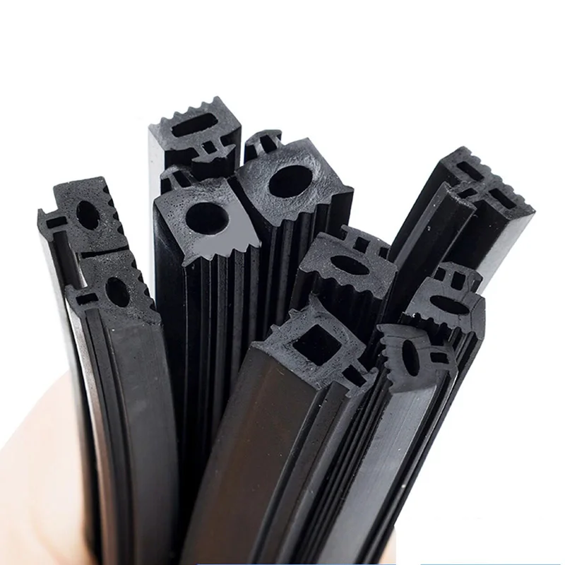 10M EPDM Rubber Sealing Strip Waterproof Windproof Soundproof Curtain Wall Strip Door And Window Sealing Anti-aging Rubber Strip