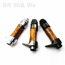 BR Wi&Wa Casting Wood Reel Seat  High Quality Root  Wood DIY Fishing Rod Reel Seat Repair Fishing Rod Three Color