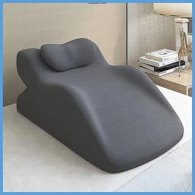 Relaxing Prone Pillow Face Down Memory Foam Ergonomic Sleeping Pillow Soft Wedge Support for Reading & Phone Use