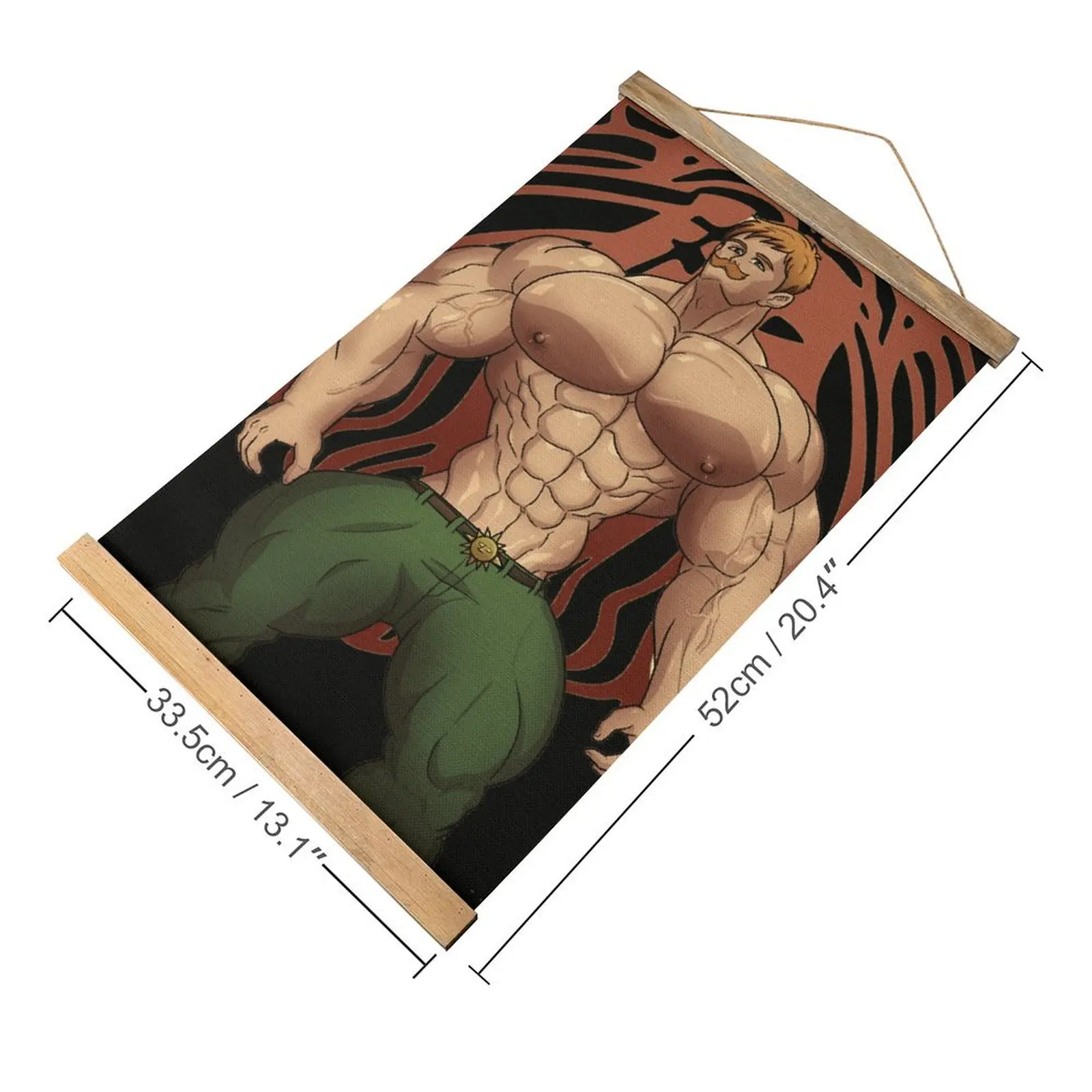 Escanor Mural Bar Craft Decoration Canvas Hanging Picture Vintage Funny Novelty Style Hang Pictures