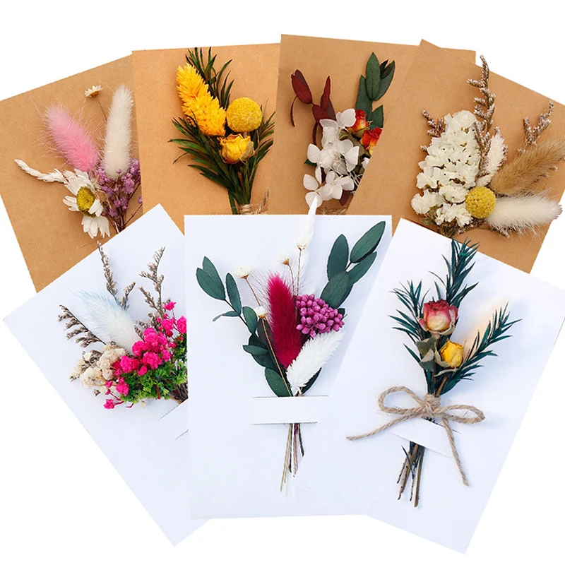 1/3pcs Mini Natural Dry Flower Bouquets Bridesmaid Corsage Christmas Wedding Decor Valentine's Day DIY Floral Materials