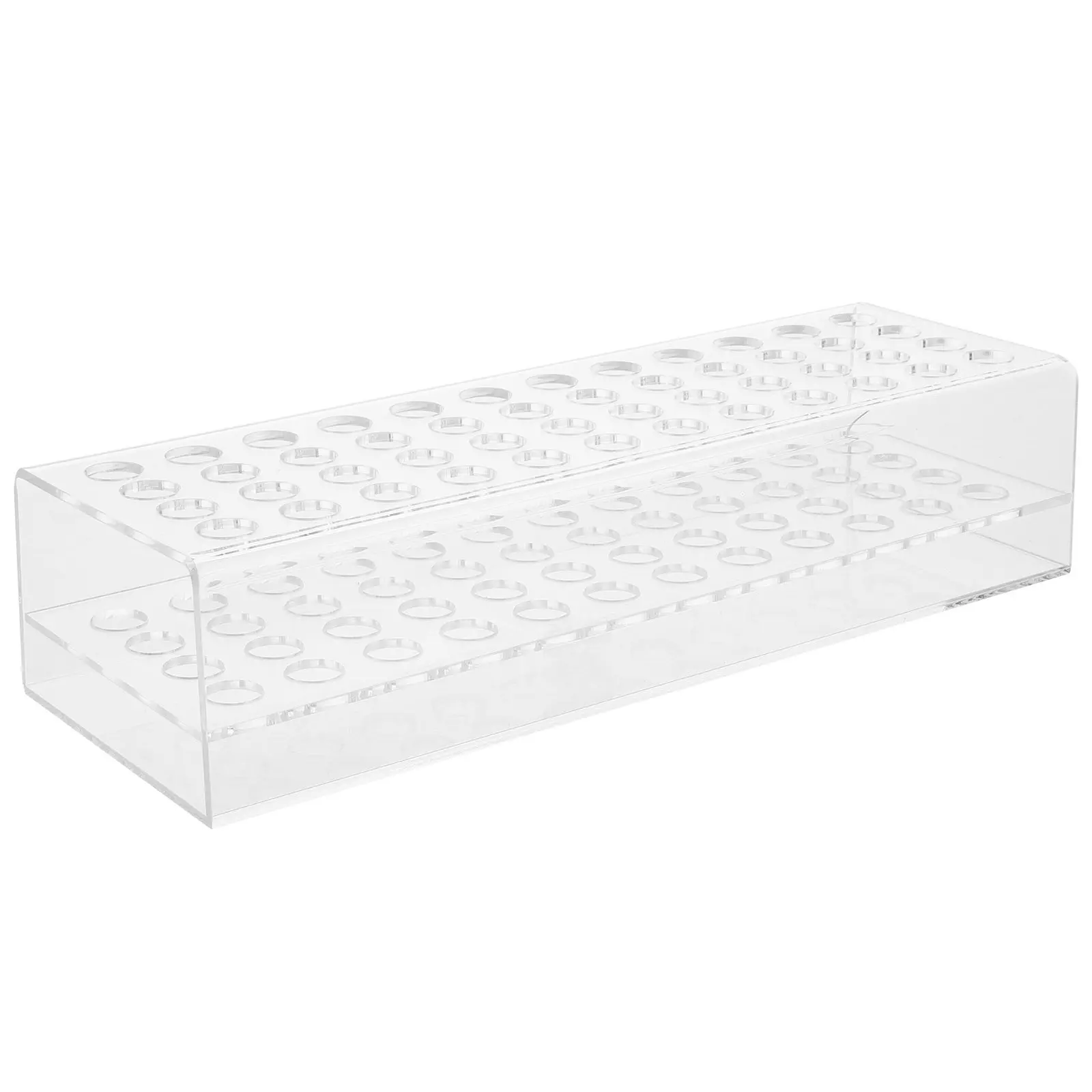 48 Hole Pen Organizer Rack for Desk Crayons Eyebrow Pencils Paint Brushes Pen Display Holder Modern Minimalist Desktop Storage