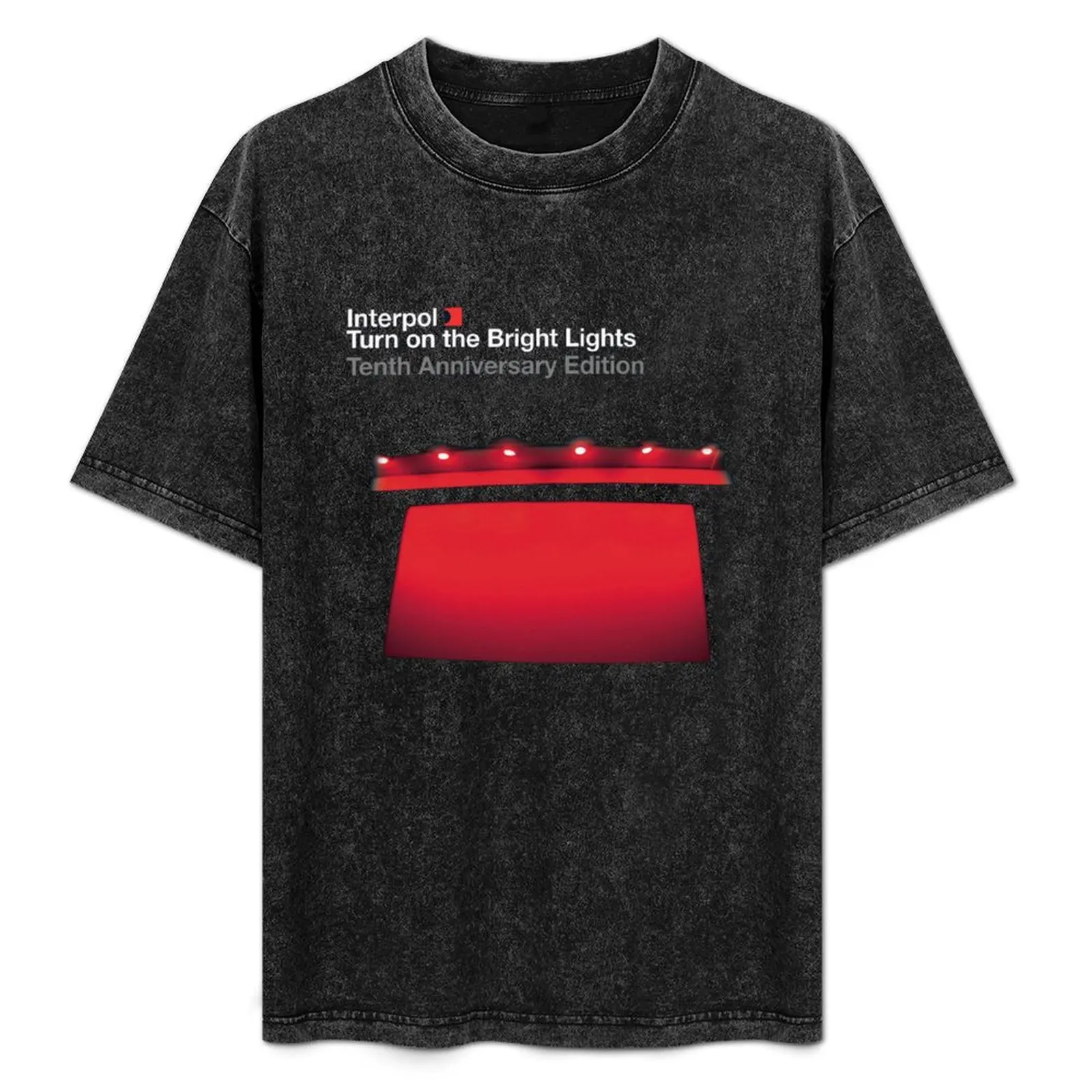 

turn on the bright light - interpol band T-Shirt Basic Casual Short Sleeve Cotton Shirt