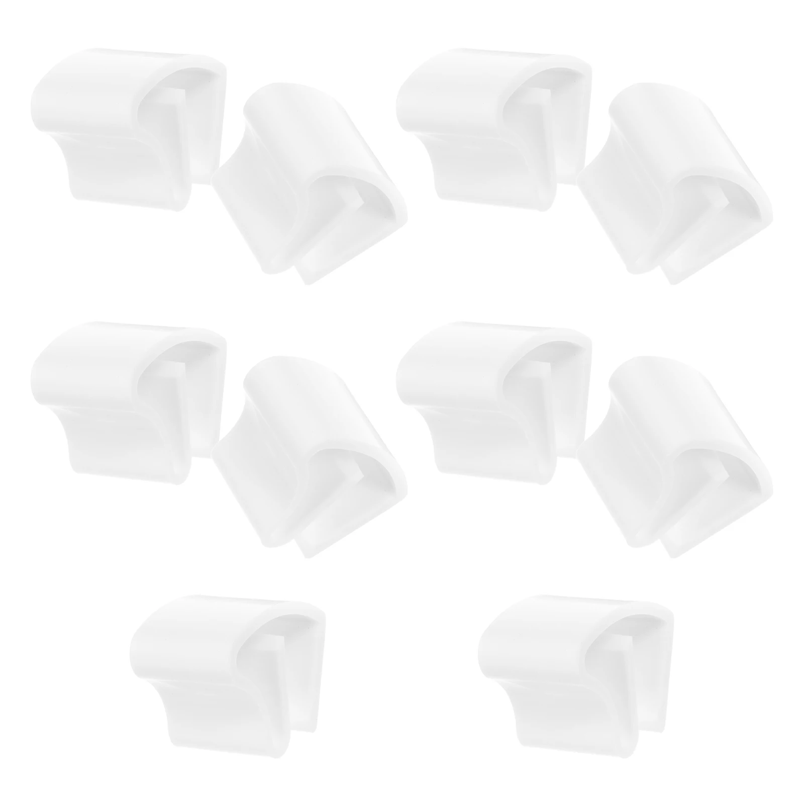 10pcs Curtain Hooks Folded Pegs Clips Rod Hangers Drapes Mounting Brackets Window Hardware Accessories Pleated Blind Support