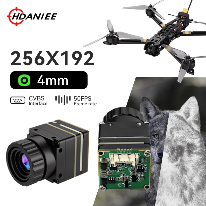 Infrared Thermal Imaging Camera 256*192 Resolution Drone Accessories Thermal Module with 4mm Lens for DIY