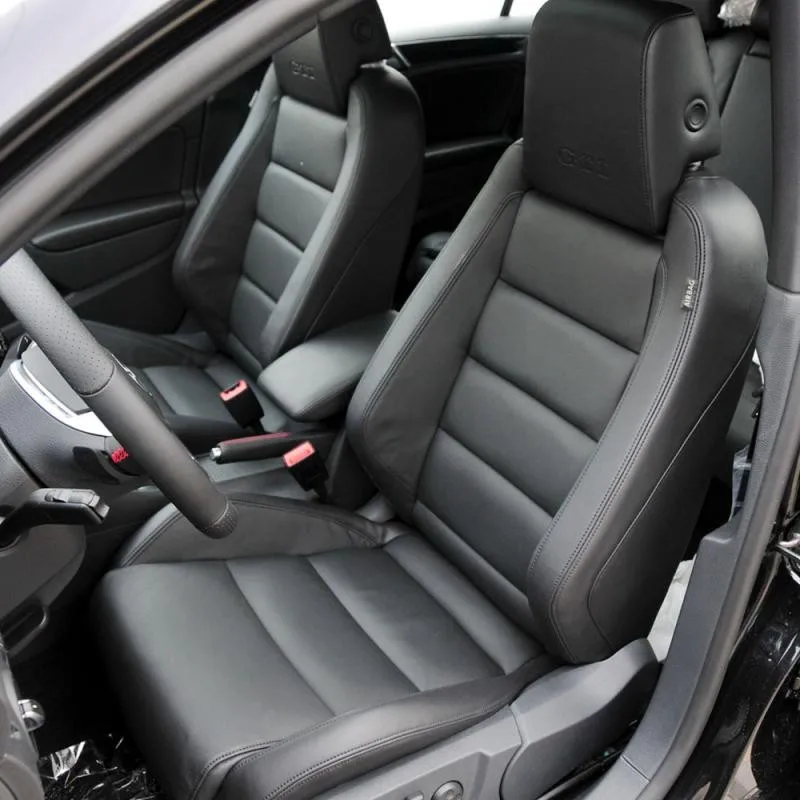 For Volkswagen VW Golf 6 GTI 2009 2010 2011 2012 Faux Leather Custom Car Seat Covers Full Set Interior Protector Accessories