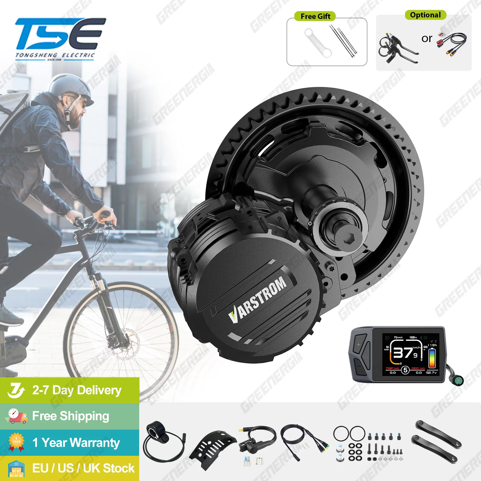 

Tongsheng TSDZ16 1000W TSDZ8 750W TSDZ2B 500W 250W Motor Mid Drive Torque Sensor Bicycle Electric Bike Conversion Kit 68-73mm