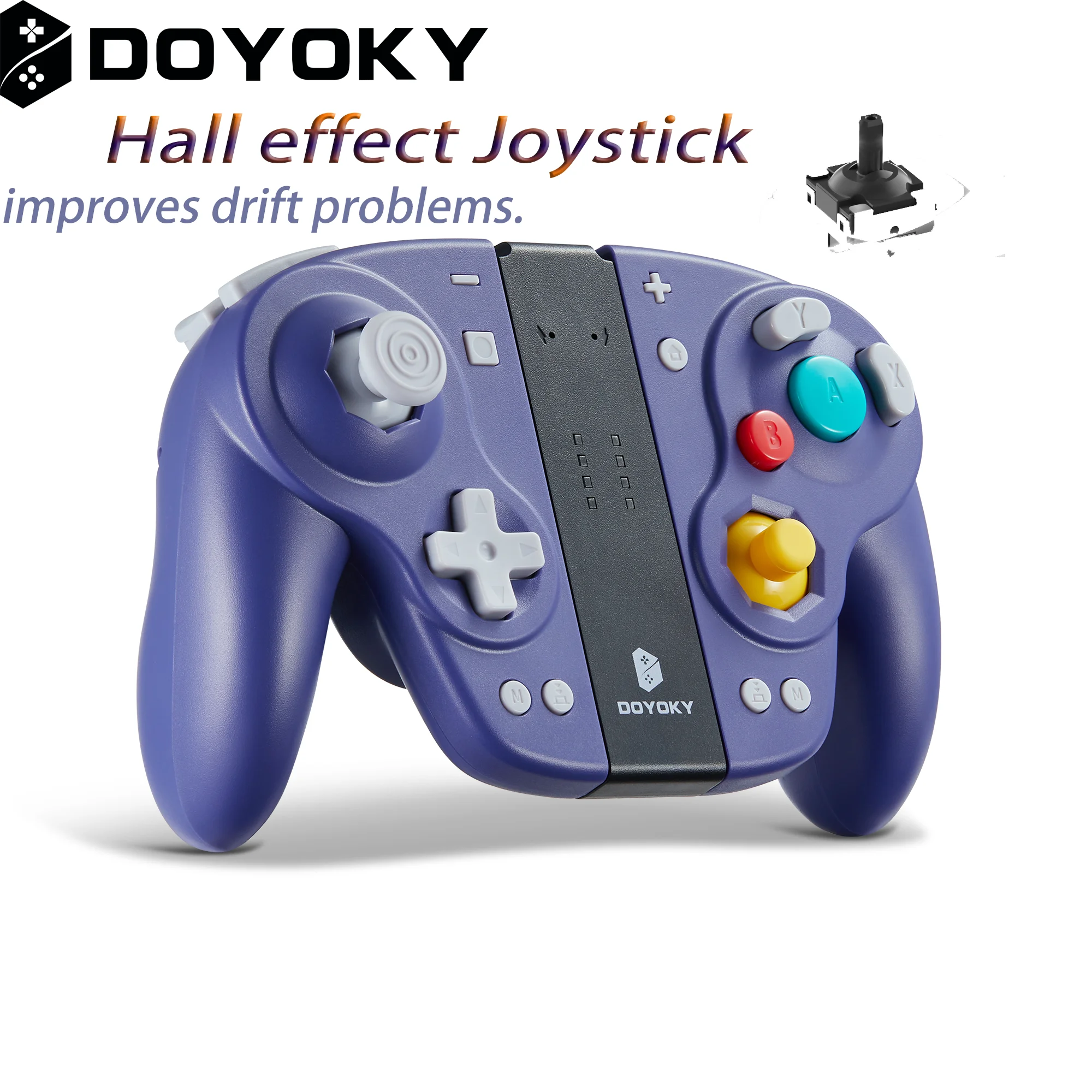 DOYOKY Retro Game wireless Controller for Nintendo Switch/OLED with Turbo Ergonomic&Dual-motor vibration Hall Effect Joysticks