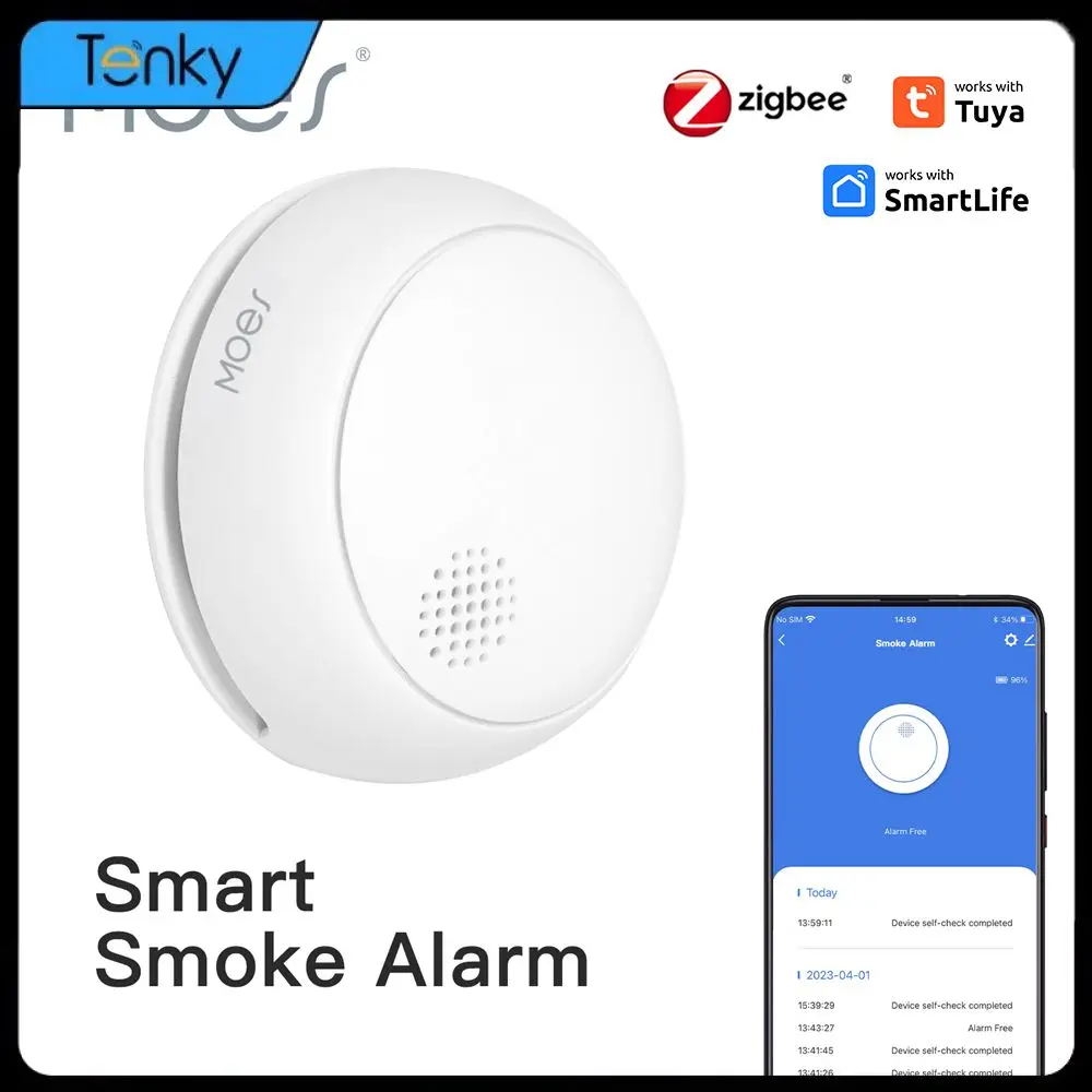 

Wireless Connectivity Fire Sensor Advanced Fire Detection Smart Home Real-time Alerts Easy Installation Smoke Alarm