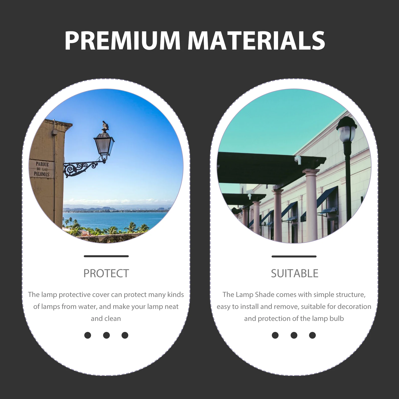 

Polished Acrylic Ball Lampshade Outdoor Indoor Light Cover Replacement For Wall Floor Post Lamp Decoration Protection