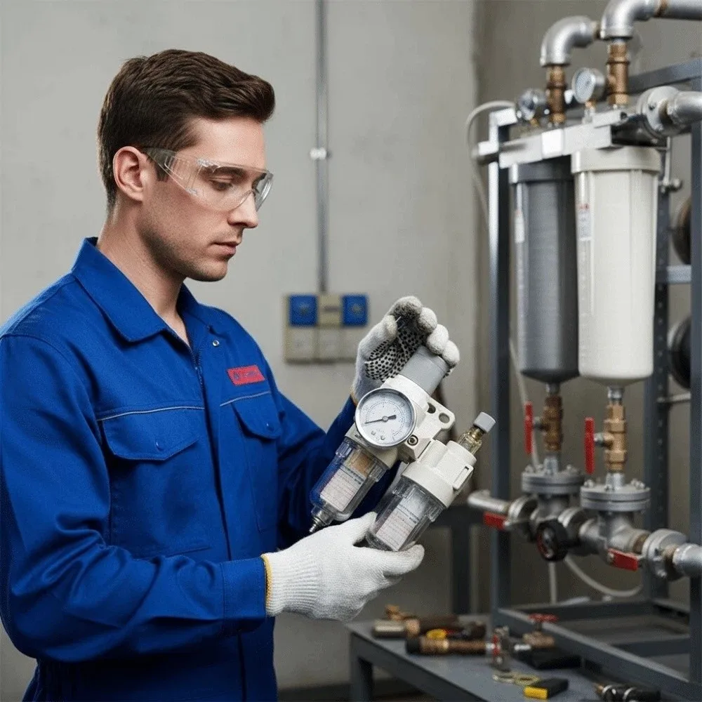 

Pressure Regulator AFC2000 Pneumatic Filter Oil Water Separation Regulator Oil Water Two-piece Air Filter Moisture Separator