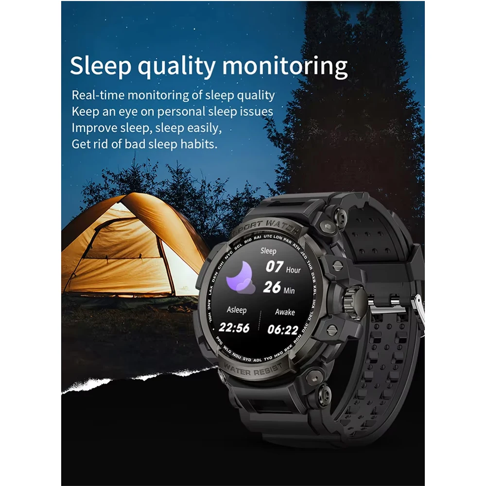 2025 New Smart Watch 1.32” HD LCD Display Bluetooth Phone Calls Outdoors Sports Hiking tourism Recorder Smartwatch for Men
