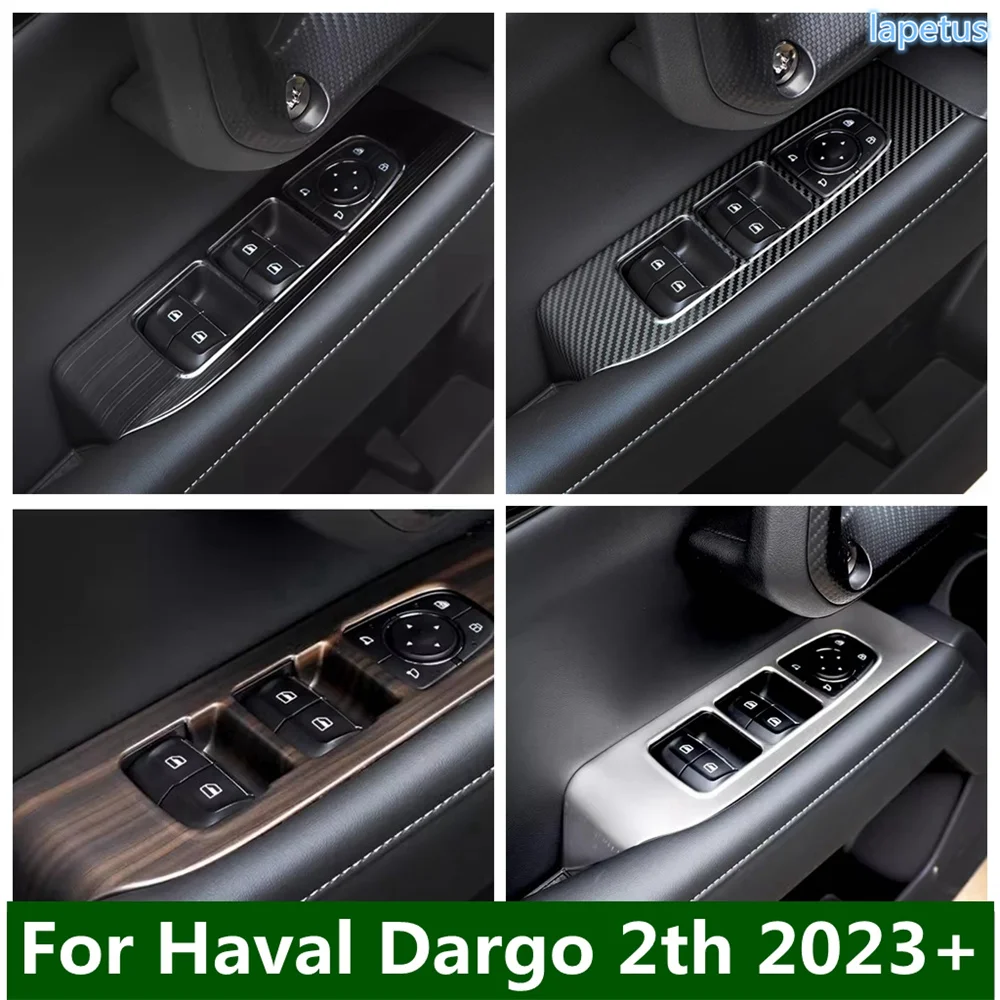 

Window Glass Lift Control Switch Button Decoration Frame Cover Trim Fit For Haval Dargo 2th 2023 2024 Car Accessories