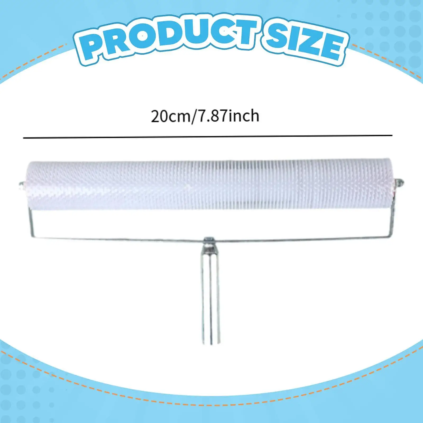 Modern Spiked Roller Hand Paint Brush PE Metal Floor Compound Tool for Home Wall Epoxy Painting Projects