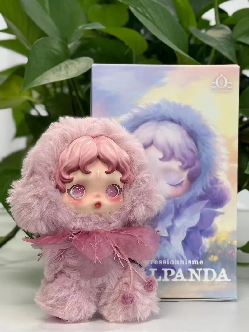 핫 POP MART 오리지널 스컬판다 인상파 시리즈 블라인드 박스 에테리얼 키체인 가방 장식품 크리스마스 선물 소녀 예술 애호가용