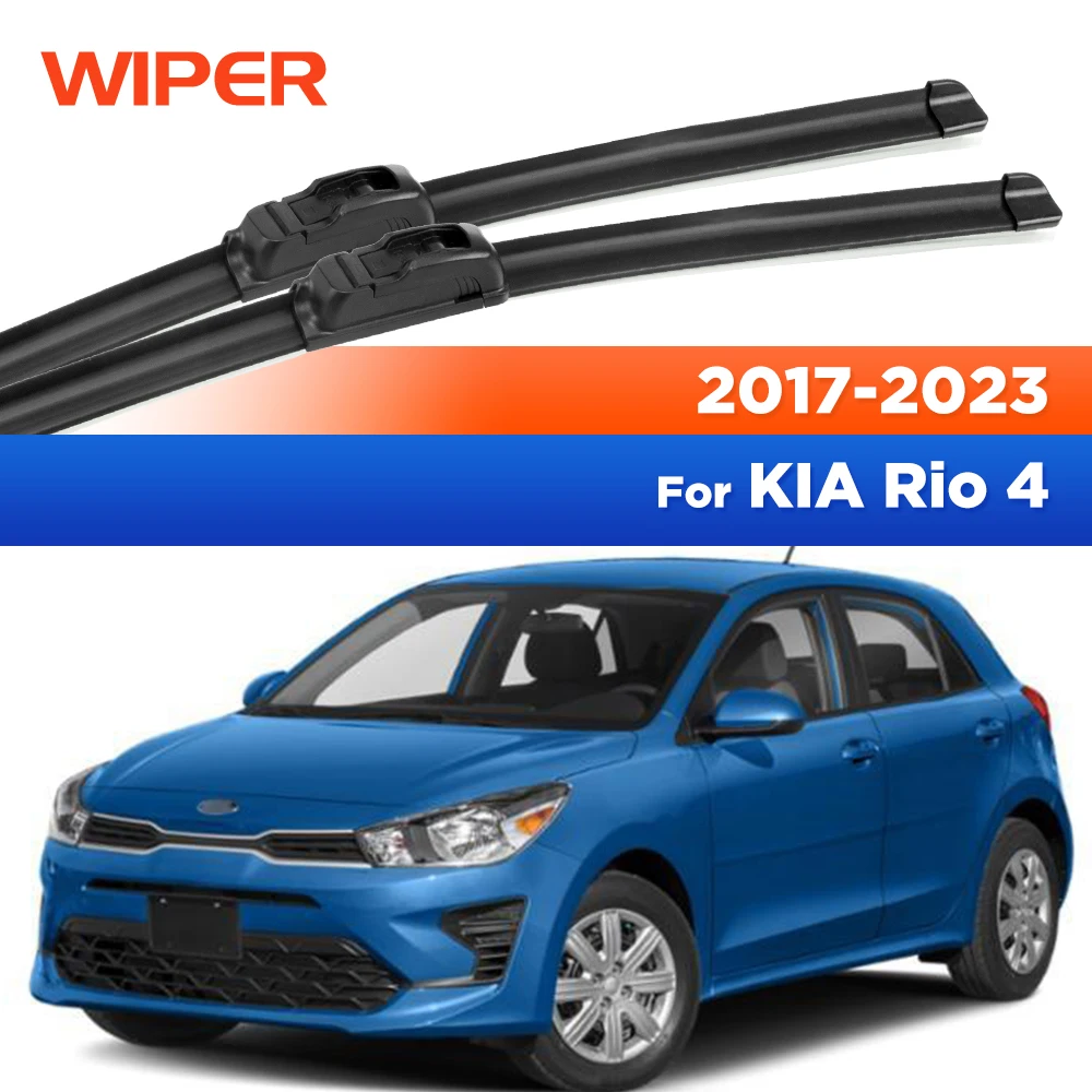 

For Kia Rio 4 MK4 2017 - 2023 Wiper Front Wiper Blades Windshield Windscreen Window Car Rain Brushes 24"+16"