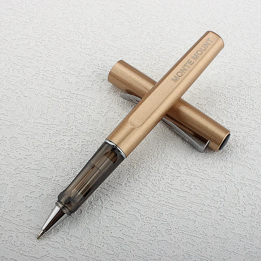 1Pc Ballpoint Pen Black Ink Bullet Tip 0.7mm Metal Rollerball Pen School Office Supplies Stationery Gel Pen