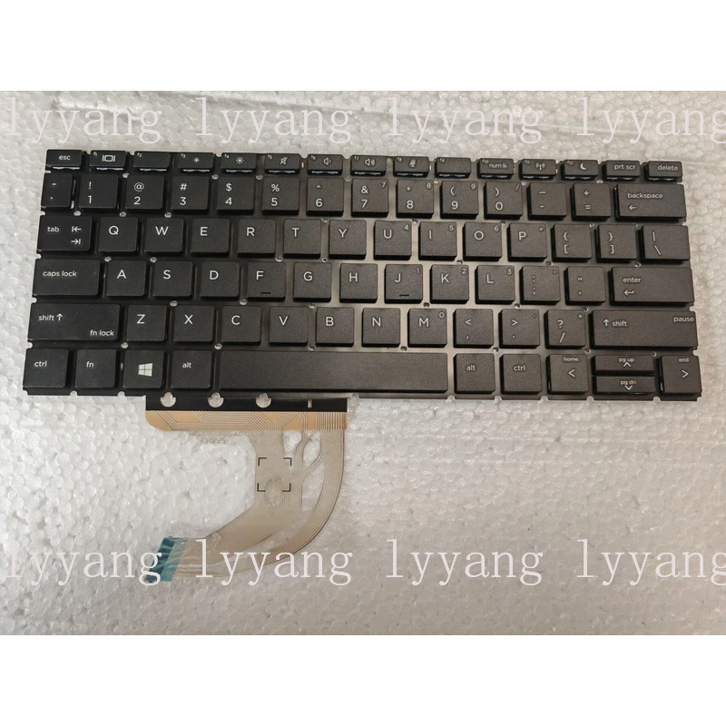 

f New for HP ProBook 430 G6 435 G6 Laptop Keyboard US Black Without Backlit