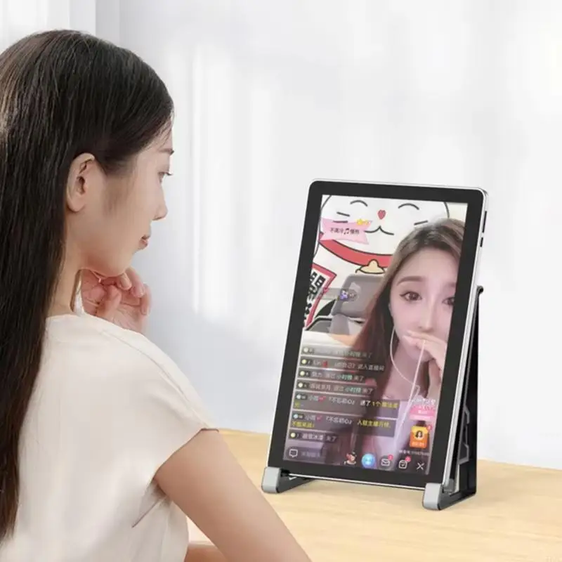 Double Mode Laptop Stand Side Vertical Position Ergonomic ABS Silicone For Stable Support And Easy Setups 77JC
