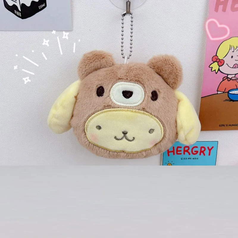 10개/세트 귀여운 10cm 쿠로미 멜로디 봉제 인형 지갑 펜던트 몬스터 인형 열쇠고리 소녀 선물용