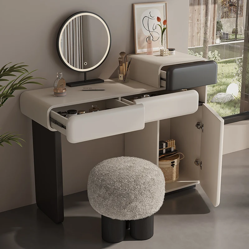 Nordic Luxury Drawers Dresser Desings Wood Modern Storage Dressing Table Mirror Princess Coiffeuse De Chambre House Furniture