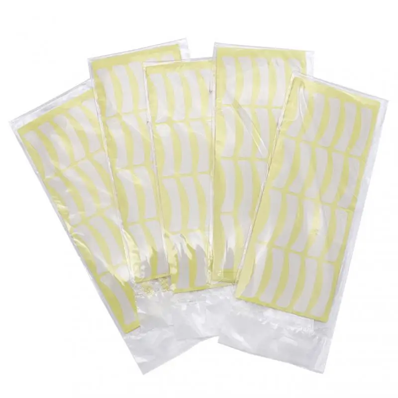 Parches de papel para extensiones de pestañas, pegatina para pestañas naturales, adhesivo para maquillaje debajo de las almohadillas de los ojos