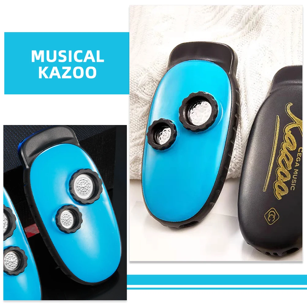 

Kazoo Instrument ABS Material Blue Double Tube Kids Musical Toy Noise Maker Practice Kazoos for Adults Children Gifts