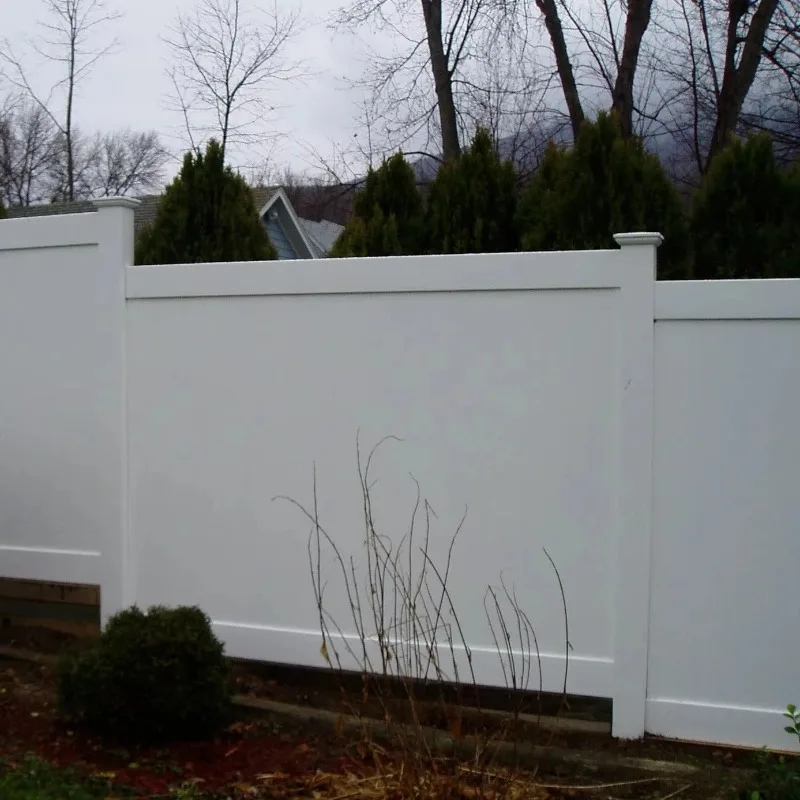 سياج PVC باللون الأبيض مقاس 6 × 8 أقدام، وألواح سياج مطلية بالبلاستيك PVC، وبوابات تعريشة سياج من الفينيل #3