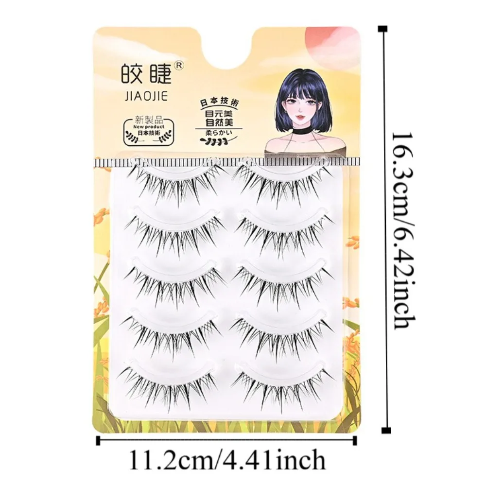 Pestañas postizas esponjosas y tenues, maquillaje DIY, extensión de pestañas, pestañas profesionales esponjosas de tira completa para niñas