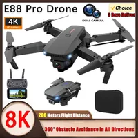2025 E88 Professional Wide Angle RC Dron HD 4K Camera Mode Foldable Helicopter Aircraft Quadcopter Drone Kid Gift Toys ﻿